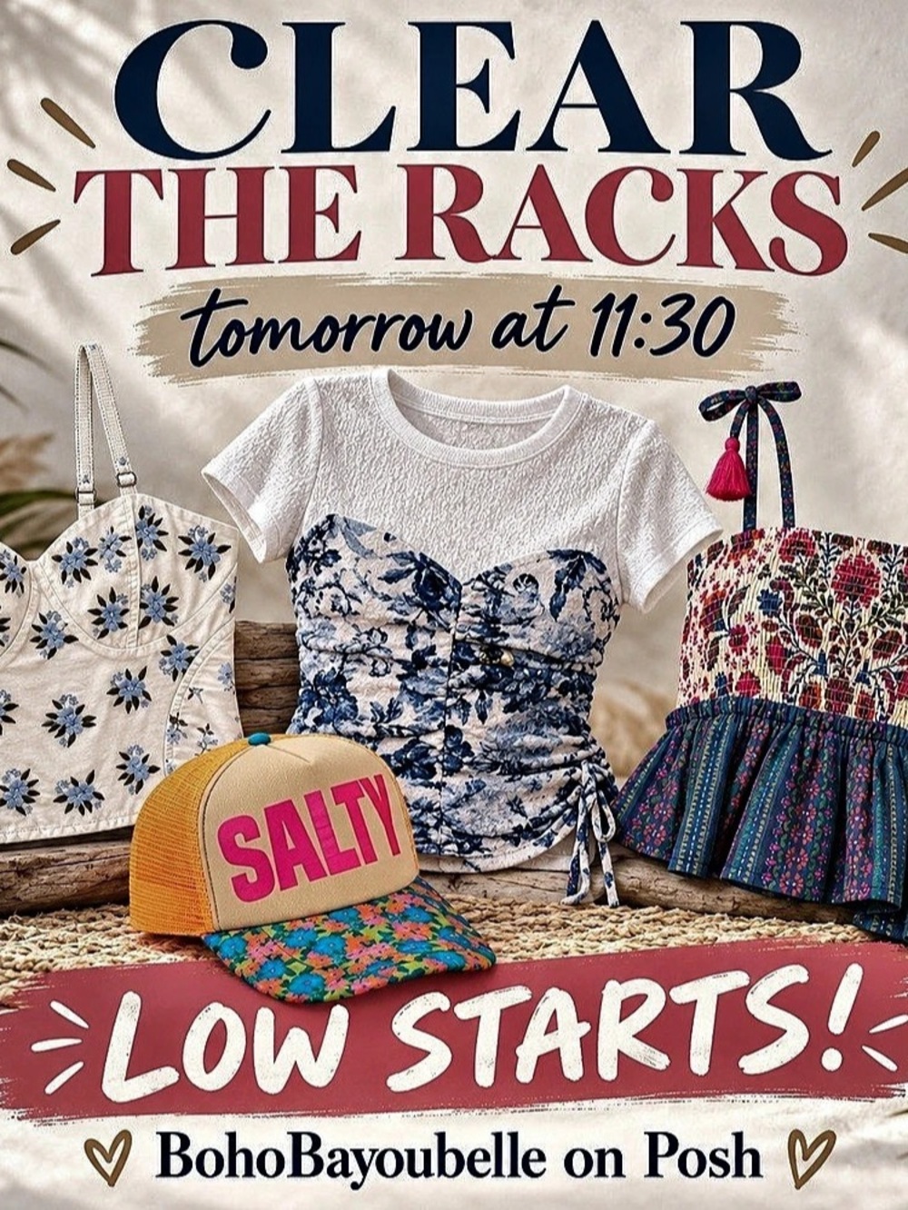 BohoBayoubelle Posh Clear The Racks Sale Low Starts